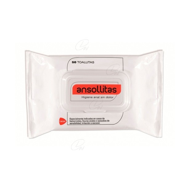 ANSOLLITAS TOALLITAS HIGIENE ANAL  50 TOALLITAS