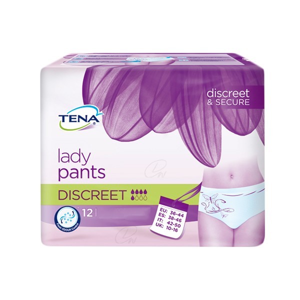 TENA PROTECTIVE UNDERWEAR DISCREET T  GDE 10 U
