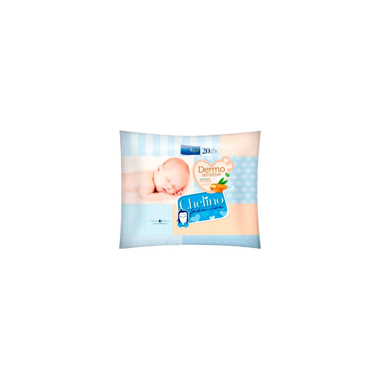 CHELINO FASHION  LOVE TOALLITAS INFANTILES 20 UD