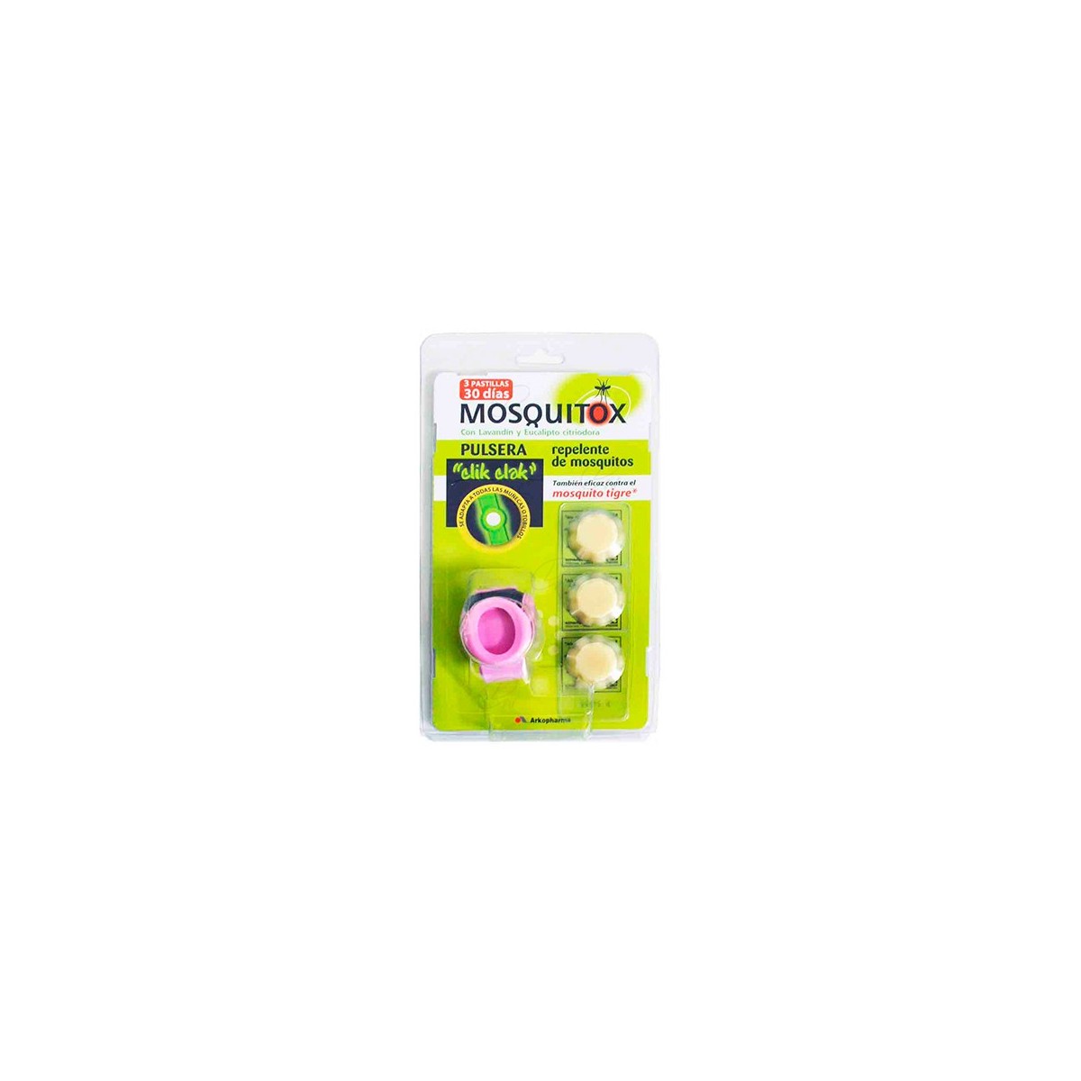 MOSQUITOX PULSERA CLIKCLAK C PAST REPELENTES 3...