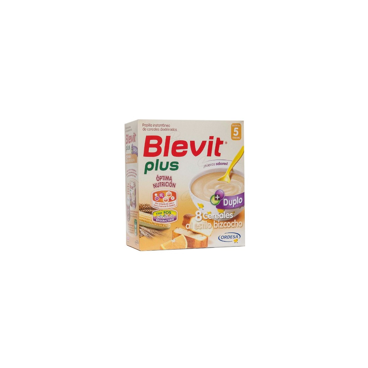 BLEVIT PLUS SINOCOME 8 CEREALES CON MIEL  600 G