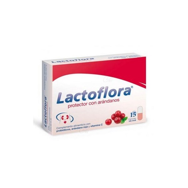 LACTOFLORA PROTECTOR CON ARÁNDANOS 15 CÁPS