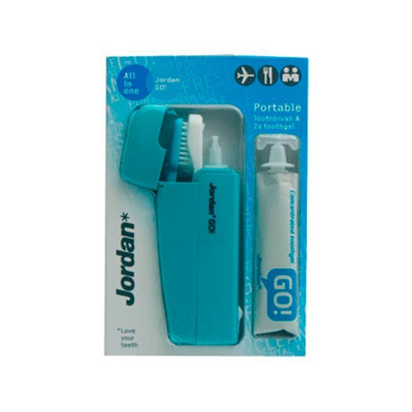 JORDAN GO KIT DENTAL DE VIAJE CON PASTA