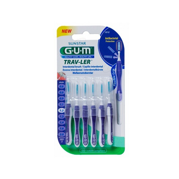 CEPILLO INTERDENTAL VIAJE EXTRAFINO 12 MM CILINDRICO 6U