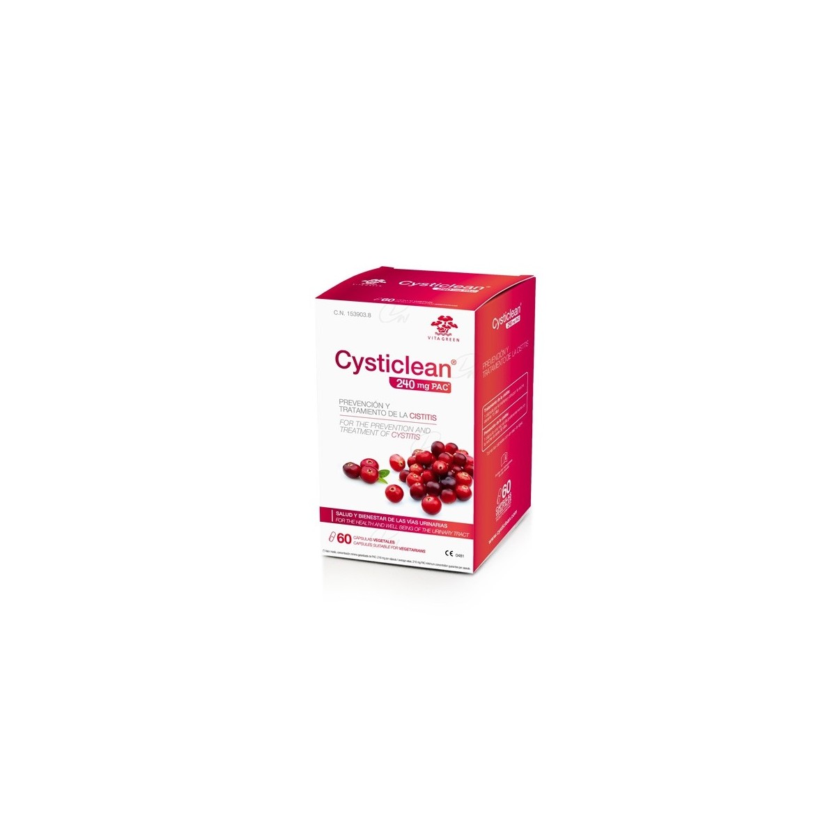 CYSTICLEAN 240 MG PAC 60 CAPSULAS