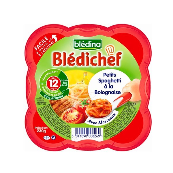 BLEDICHEF ESPAGUETTIS A LA BOLOÑESA 230 G